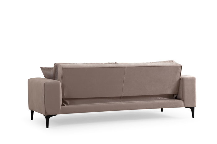 Atelier Del Sofa Sofá de 3 Plazas Astana - Beige | Confort y Elegancia para tu Salón | Estructura Madera Haya | Tejido Poliéster Lavable en Seco